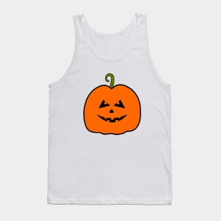 HAPPY Halloween  Pumpkin Evil Face Tank Top